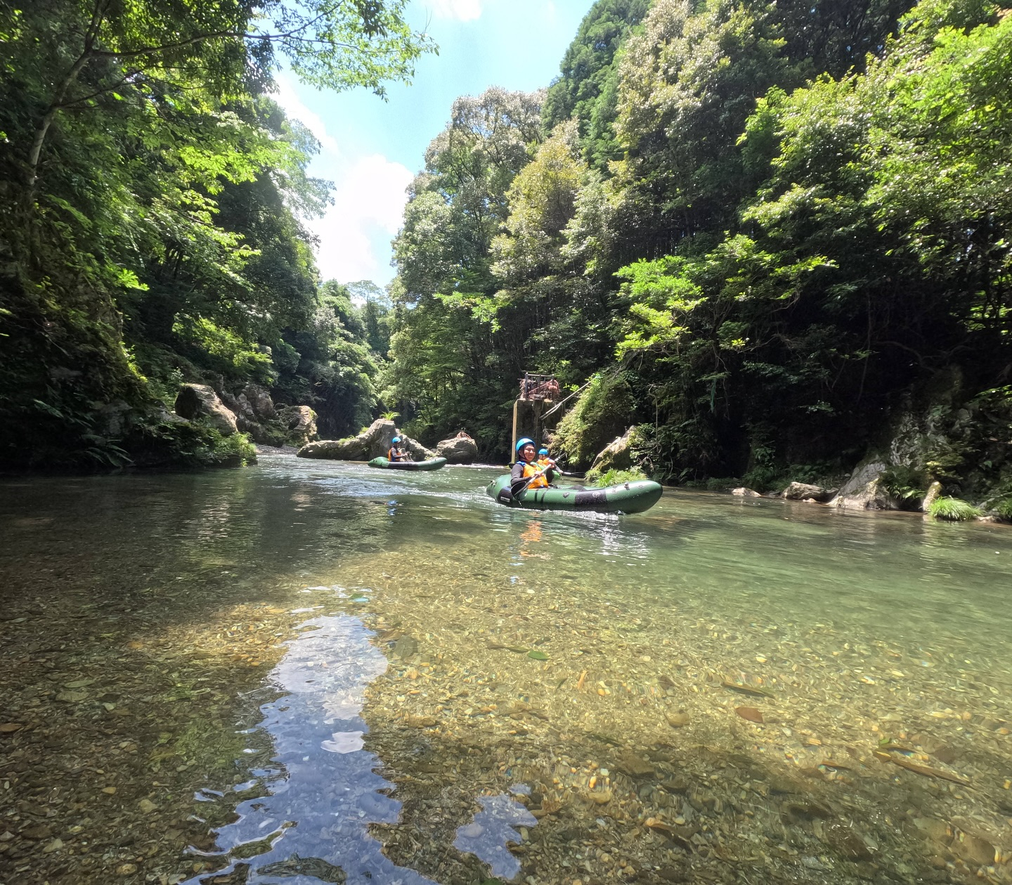 🏞️🌊大人の夏休み☀️今日は1日のパックラフトツアーでした！...