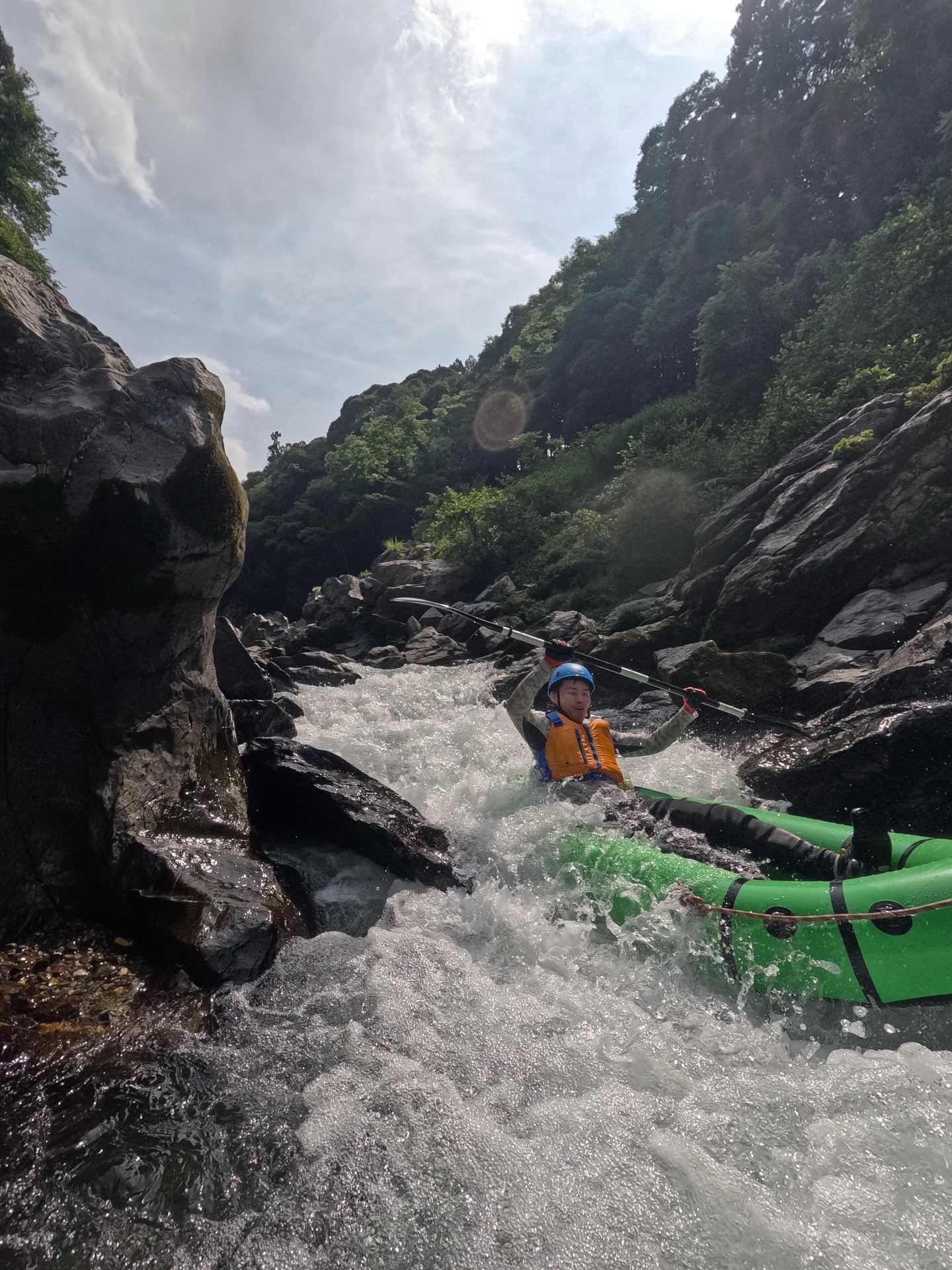 【午後はパックラフトツアー！🌞🌊】