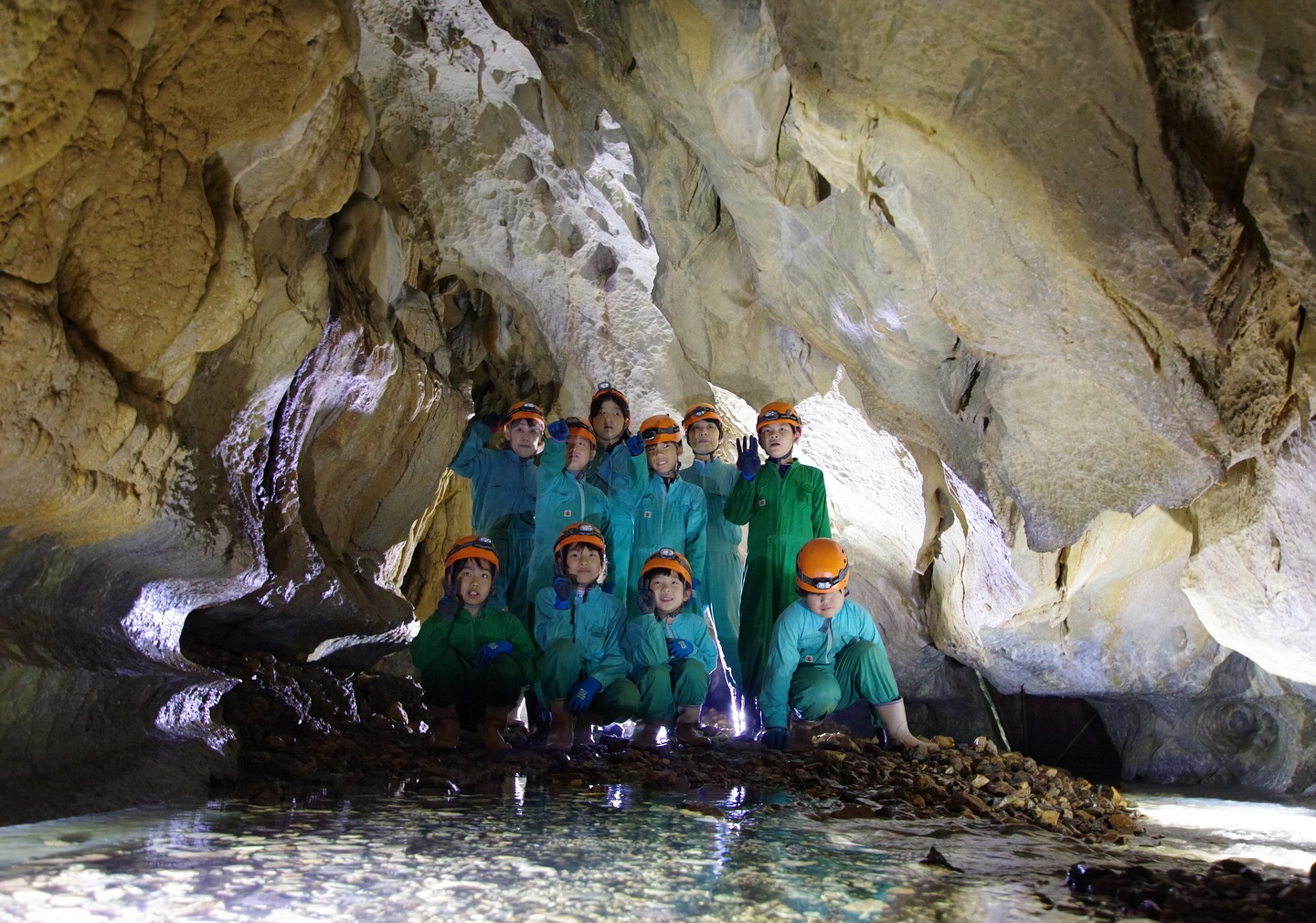 ✨今日は 大紀町の学童の子供たち がケイビングBコースに遊び...
