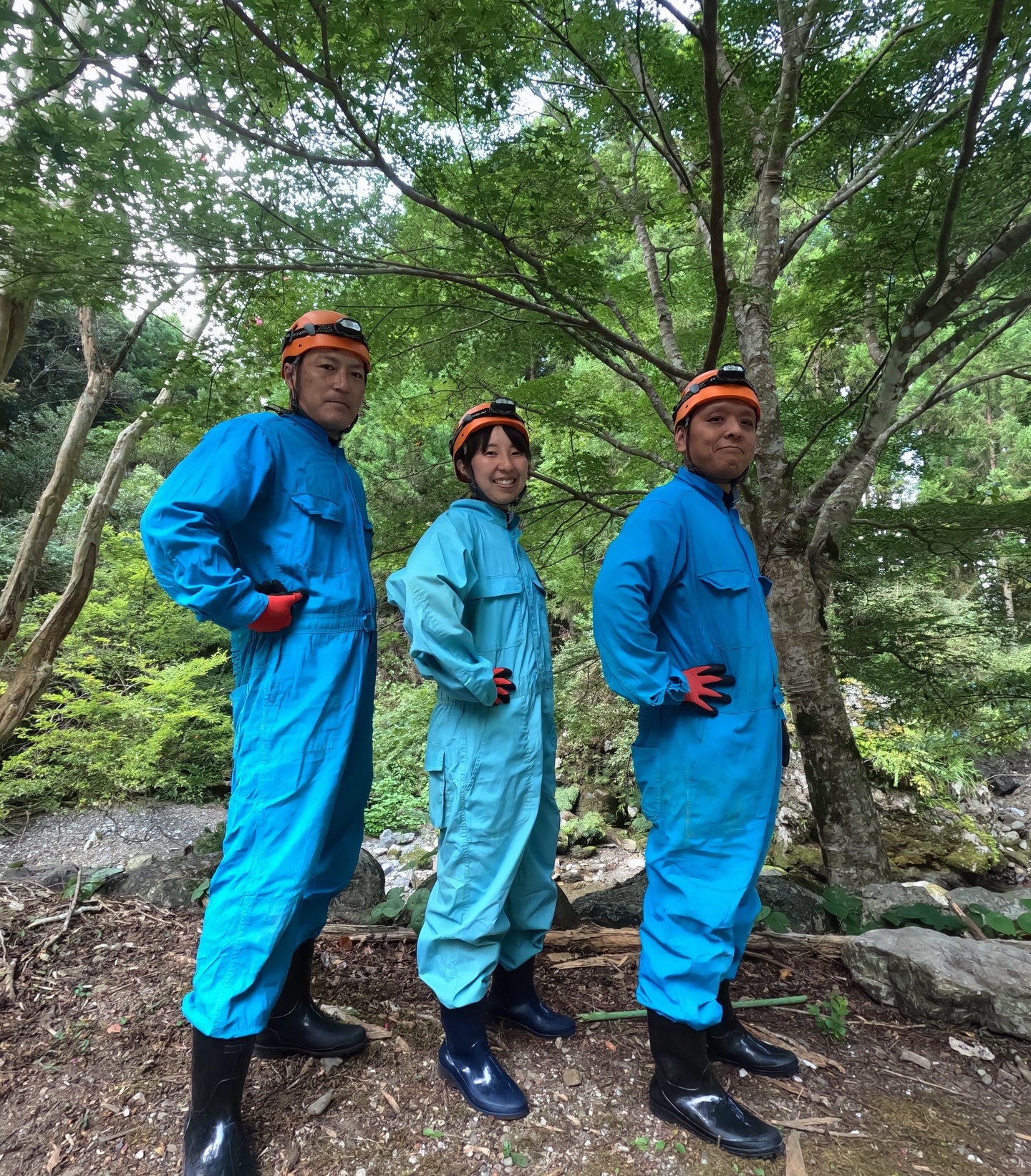 ✨今日は ケイビングAコース と のんびりパックラフトコース...