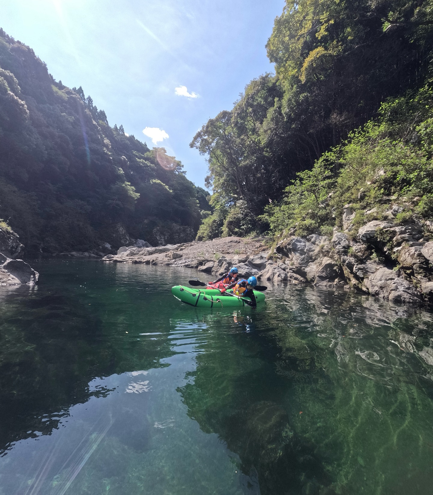 ☀️今日の午前は パックラフトツアー！