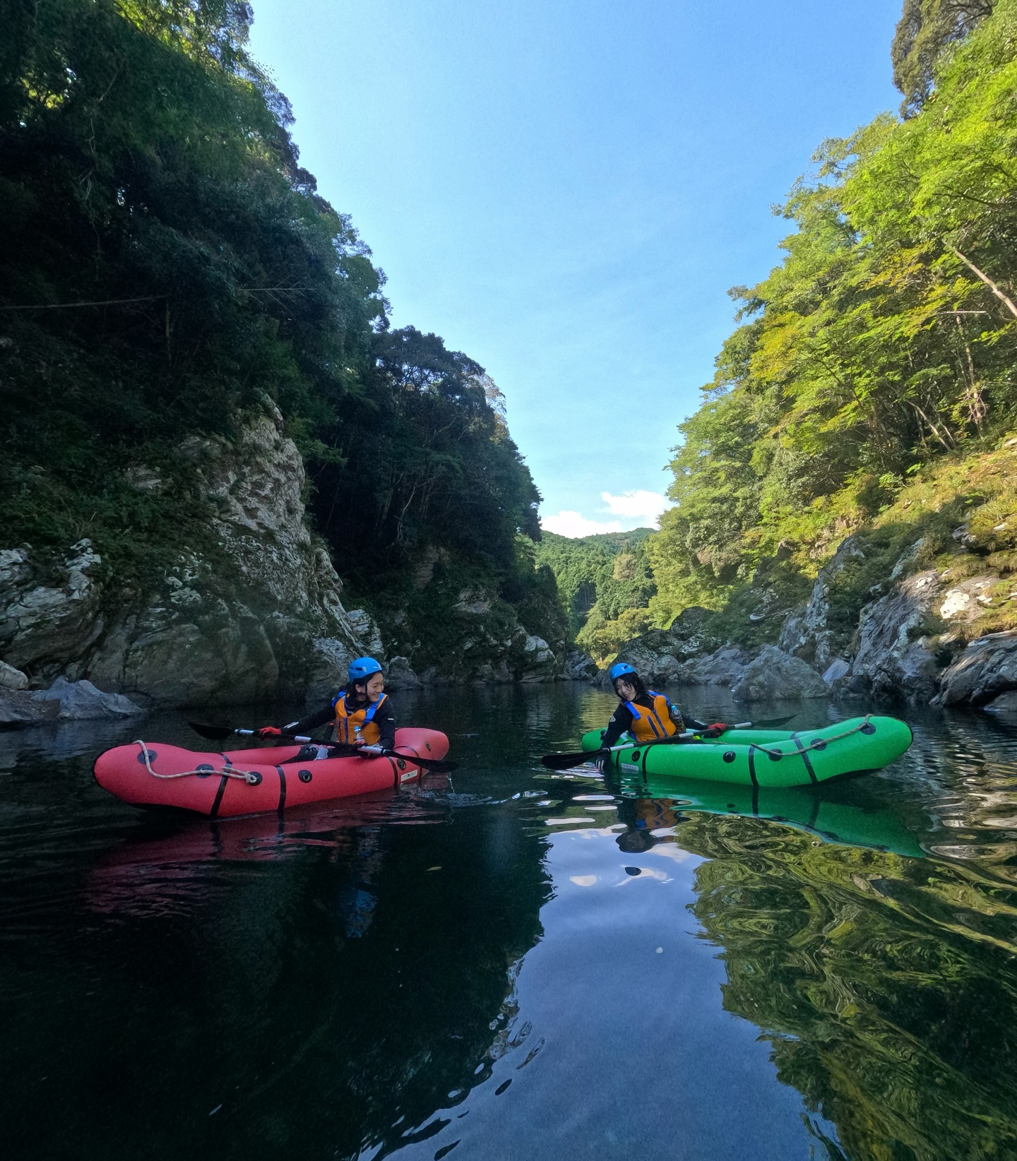 ☀️今日の午前は パックラフトツアー！