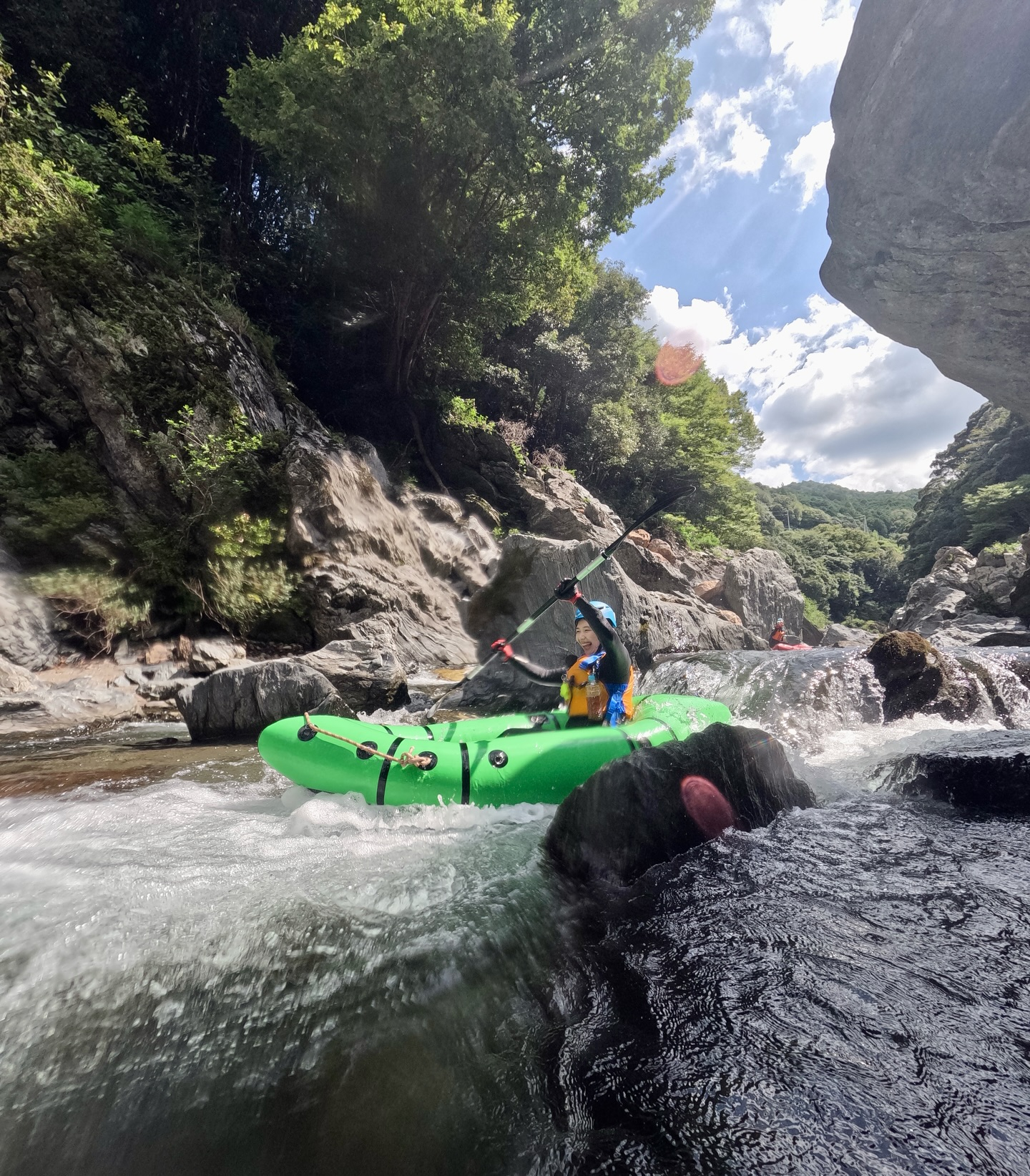 ☀️今日の午前は パックラフトツアー！