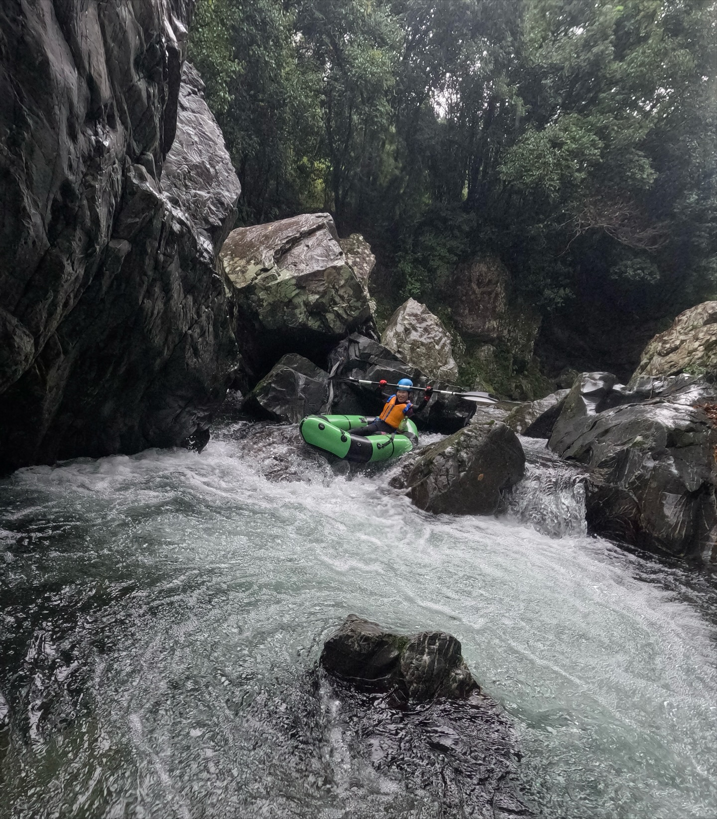 今日はパックラフトツアーでした！☔️🛶