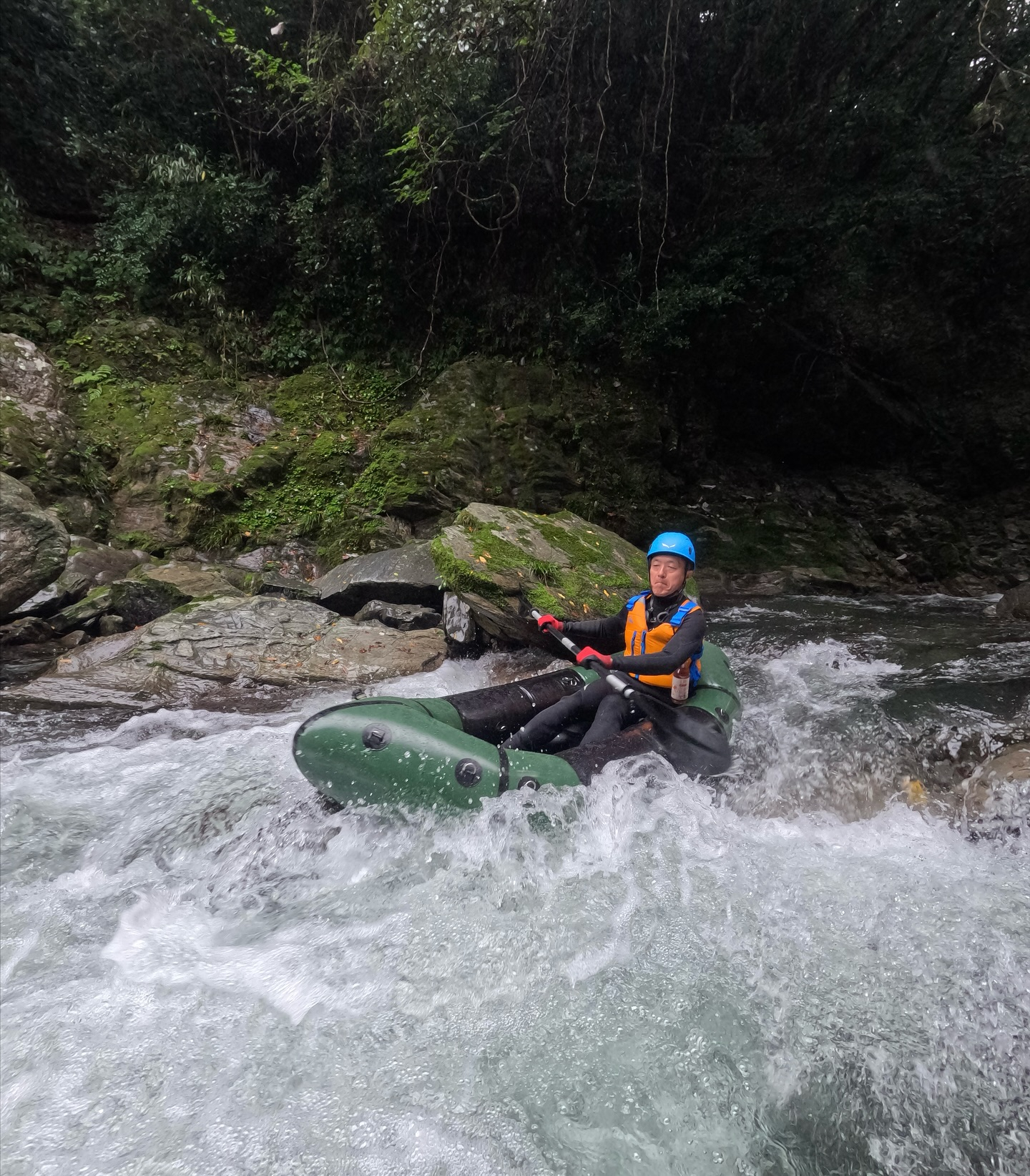 今日はパックラフトツアーでした！☔️🛶