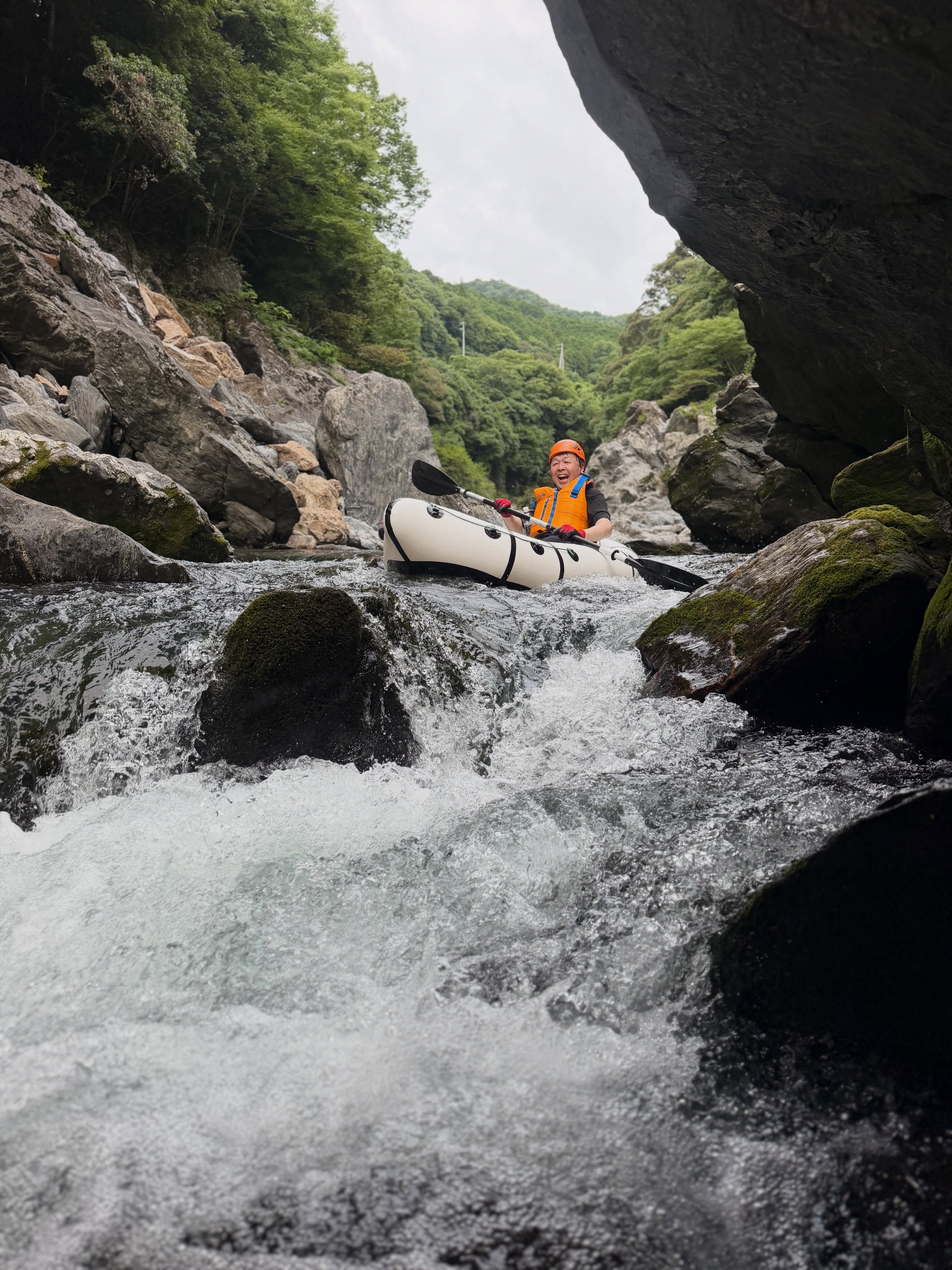 午後はパックラフトツアー!🚣♂️