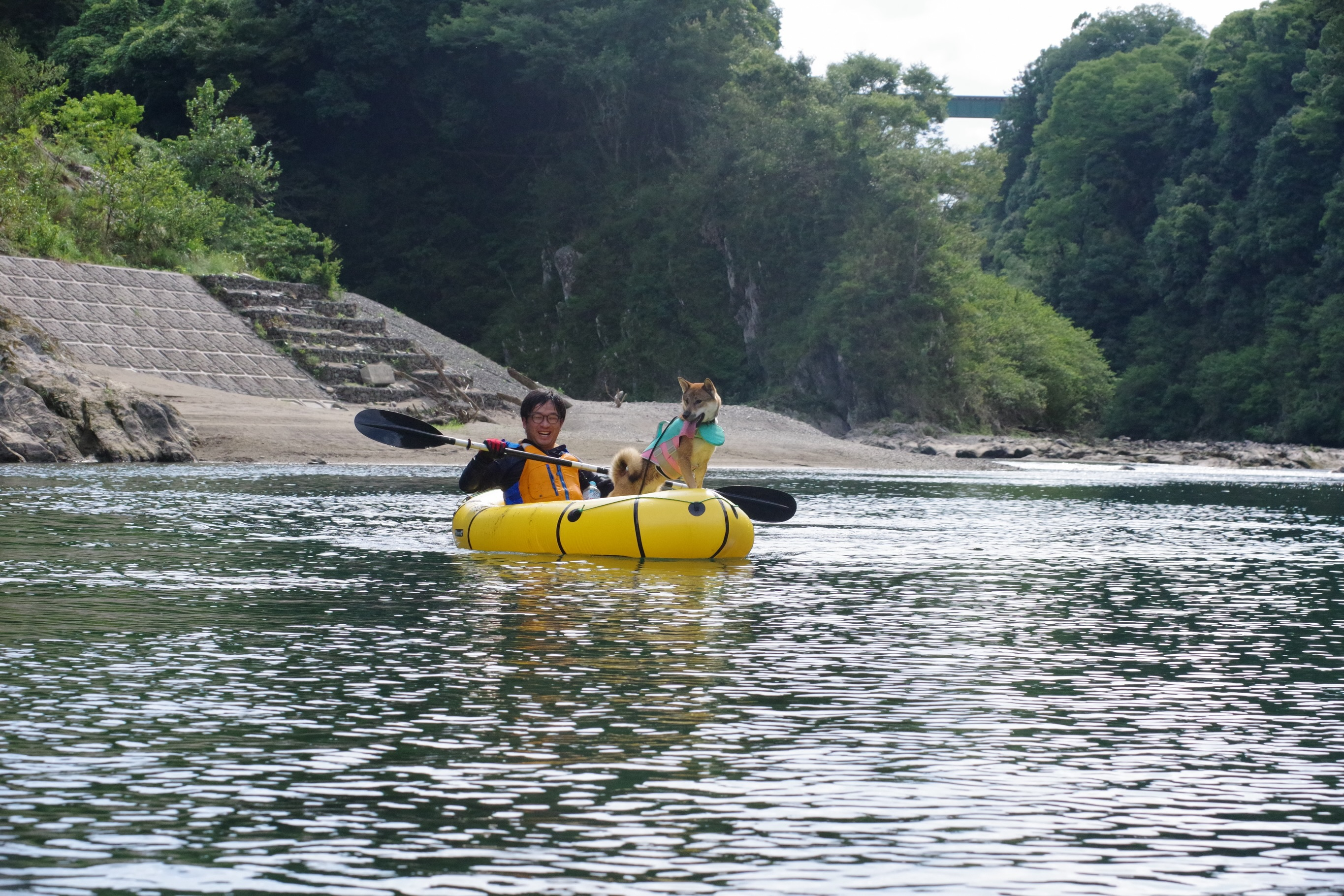 今日はドッグラフト!🐕🚣♀️