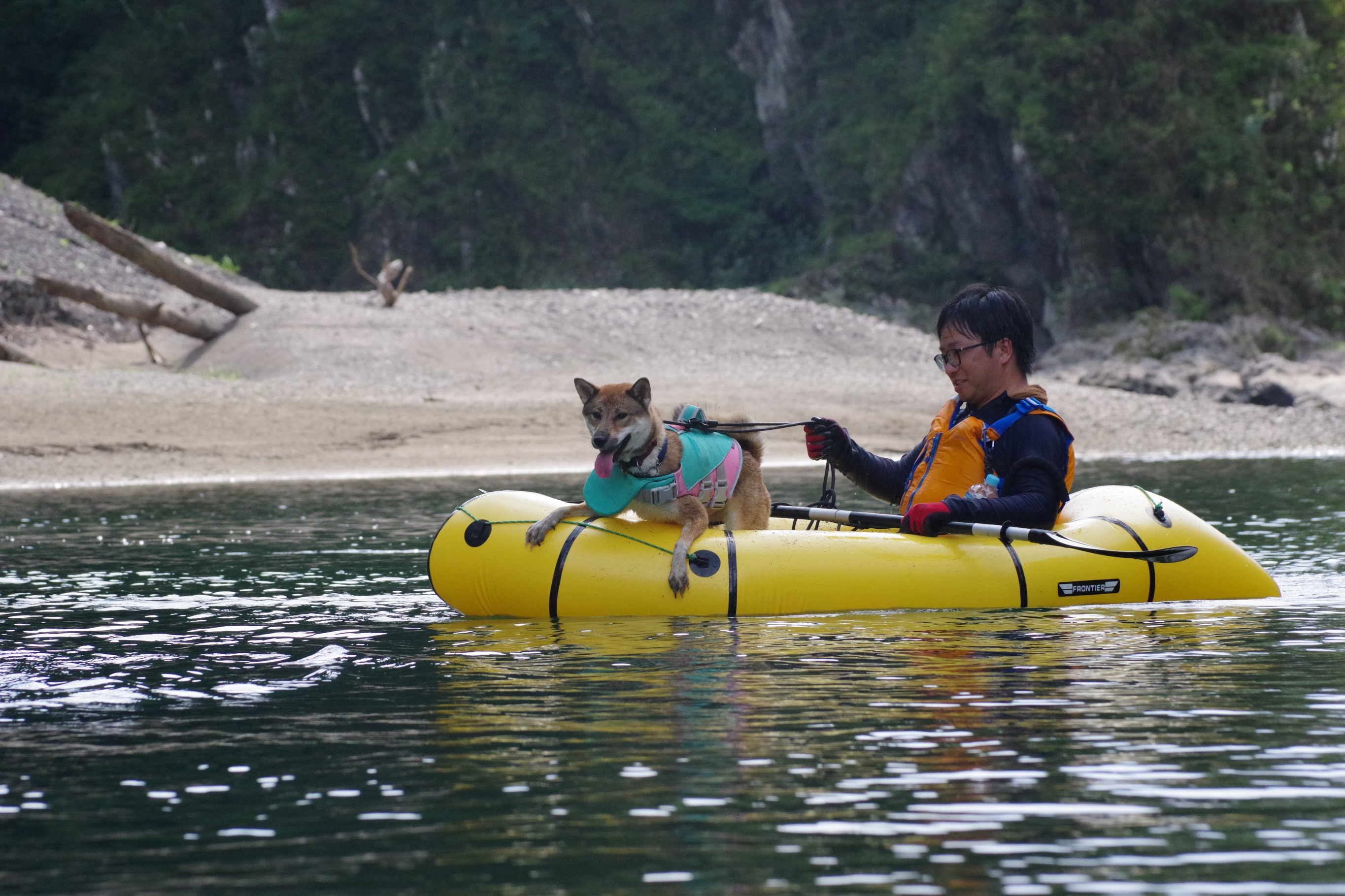 今日はドッグラフト!🐕🚣♀️