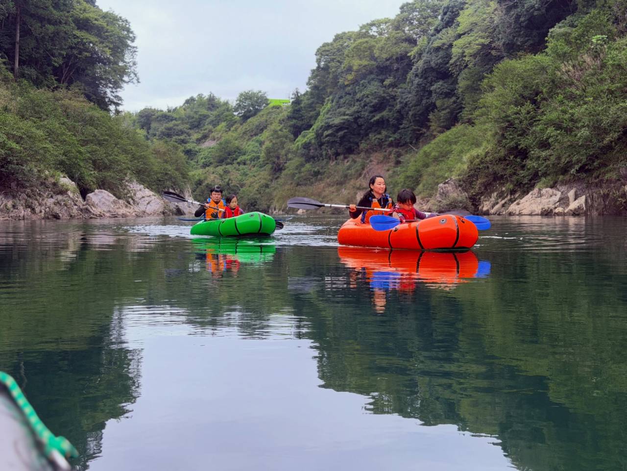 今日はファミリーラフト(ドッグラフト)でした!🛶🌿