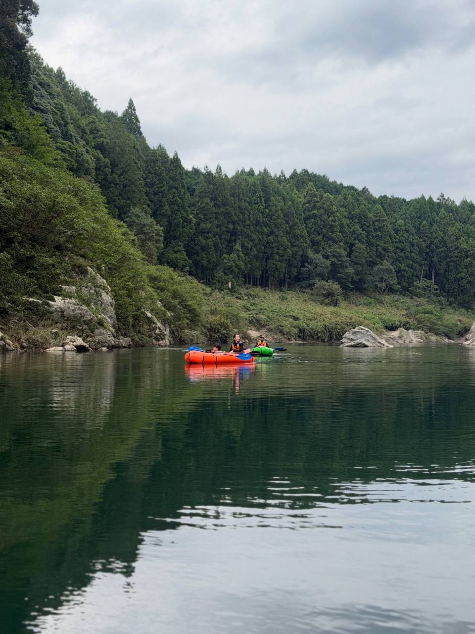 今日はファミリーラフト(ドッグラフト)でした!🛶🌿