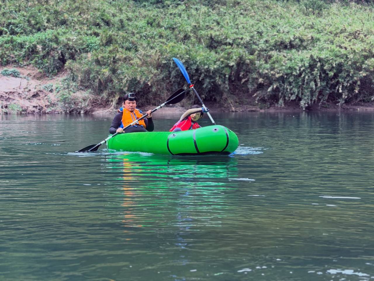 今日はファミリーラフト(ドッグラフト)でした!🛶🌿