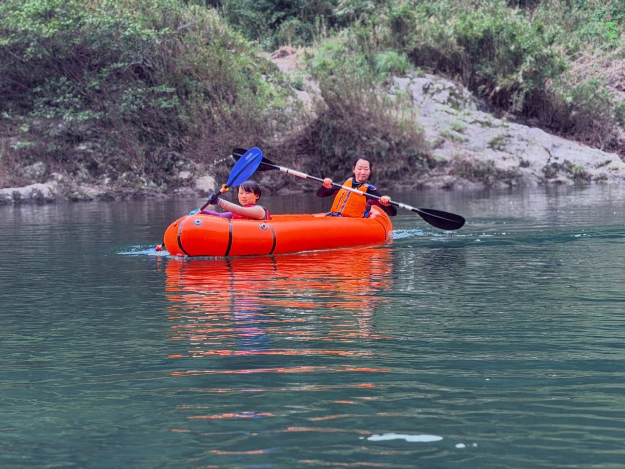 今日はファミリーラフト(ドッグラフト)でした!🛶🌿
