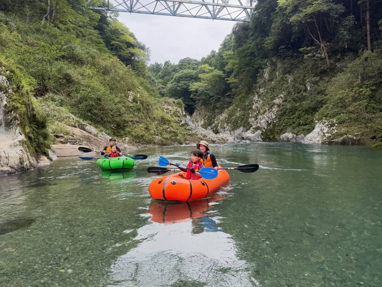 今日はファミリーラフト(ドッグラフト)でした!🛶🌿