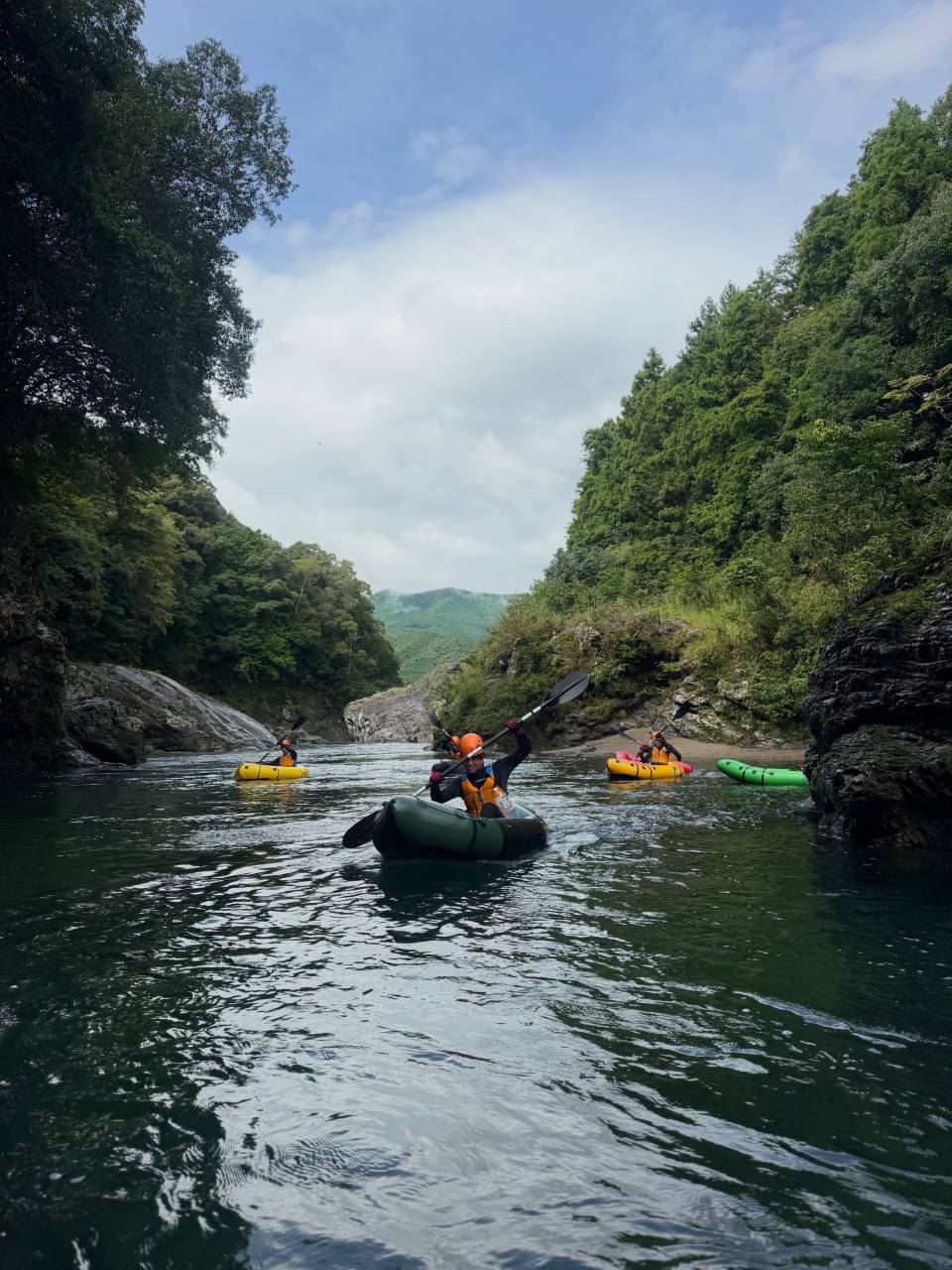 今日は午前も午後もパックラフトツアーでした！🛶🌿