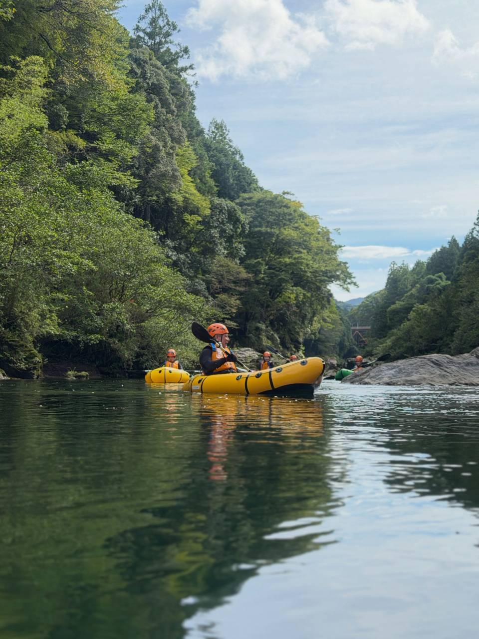 今日は午前も午後もパックラフトツアーでした！🛶🌿