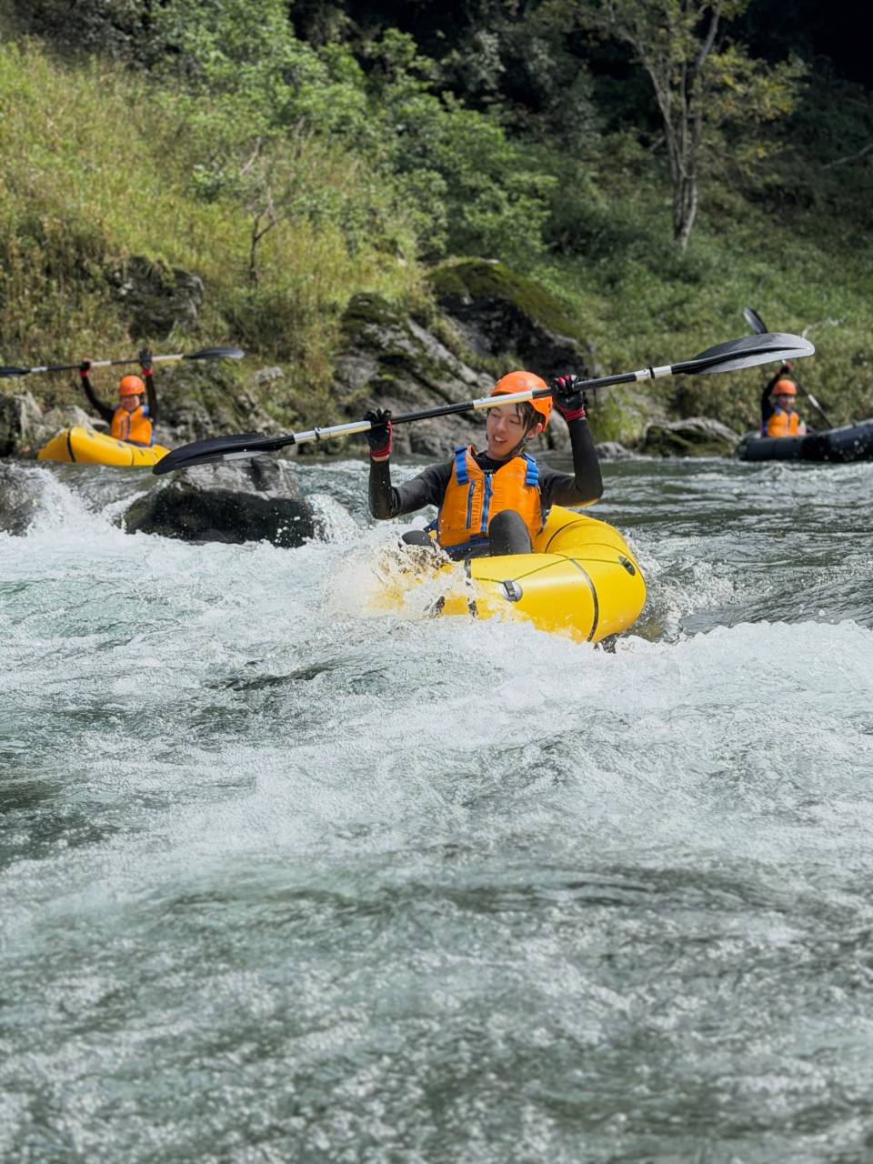 今日は午前も午後もパックラフトツアーでした！🛶🌿
