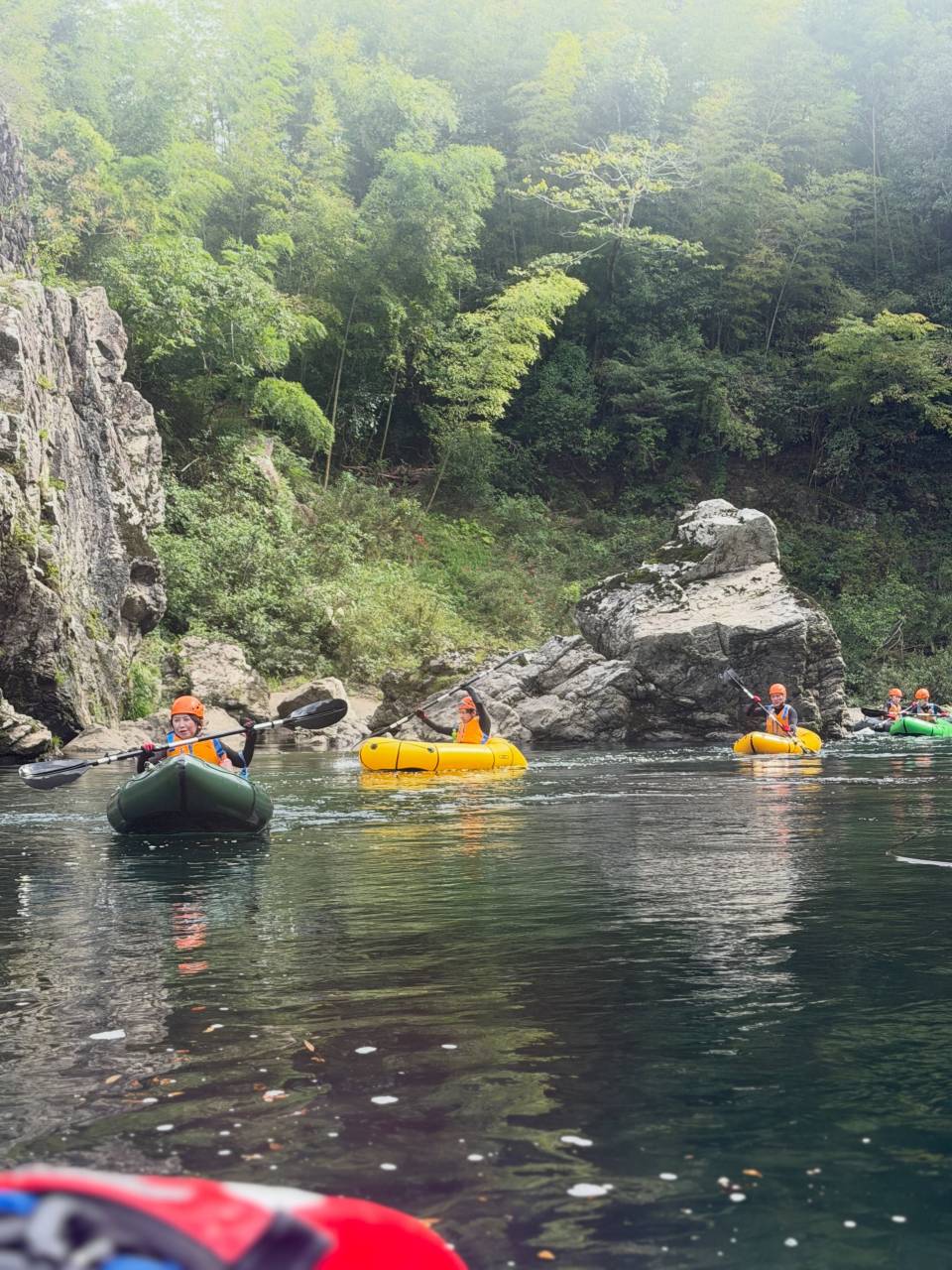 今日は午前も午後もパックラフトツアーでした！🛶🌿