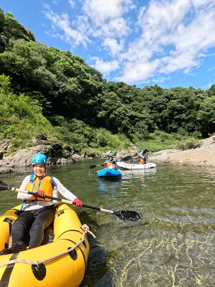 【今日はパックラフトツアー！川も気分も最高🌊✨】